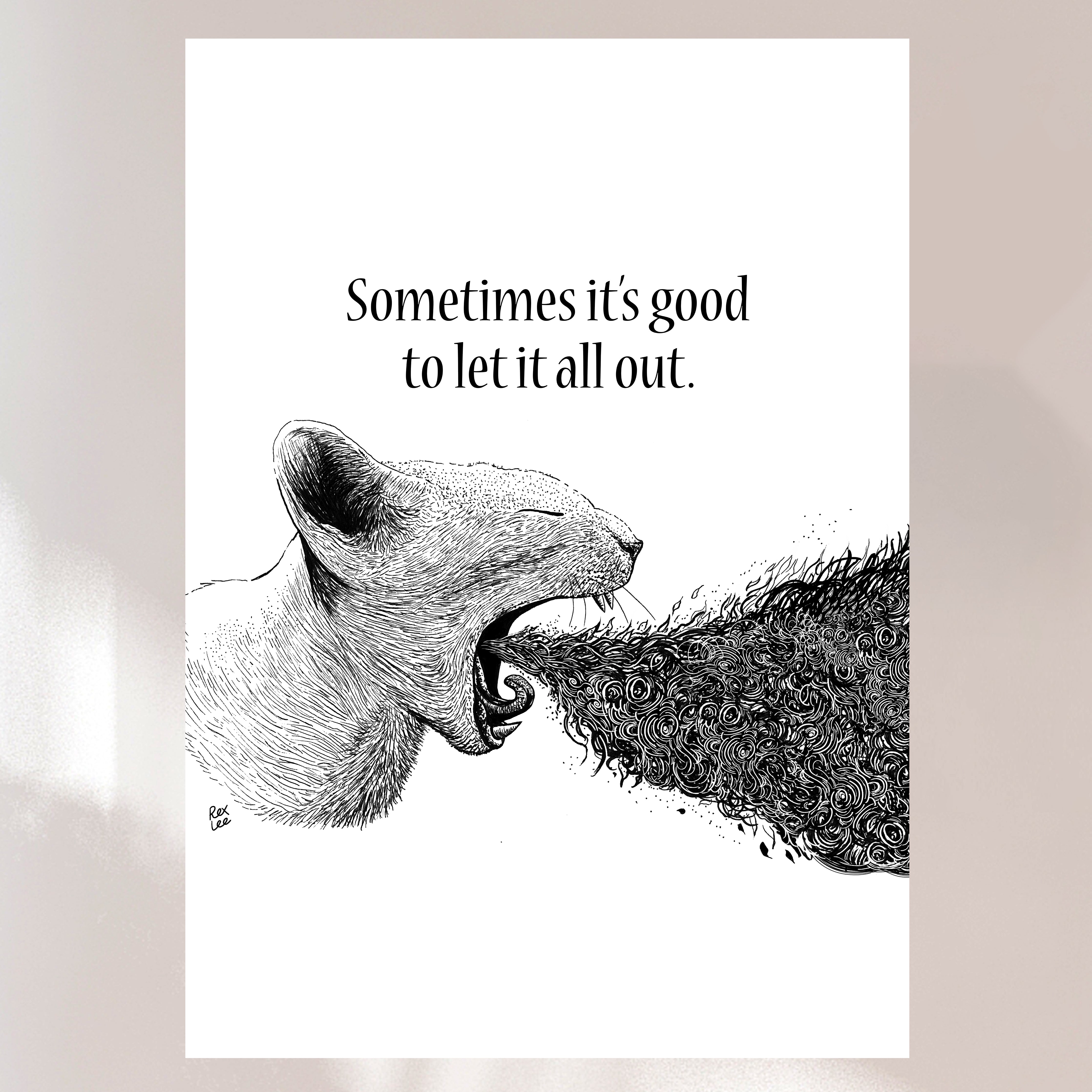 Let it Out (A2-sized Poster) – MySpaceCats
